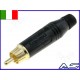 N.2 connettori Amphenol RCA maschi NERO