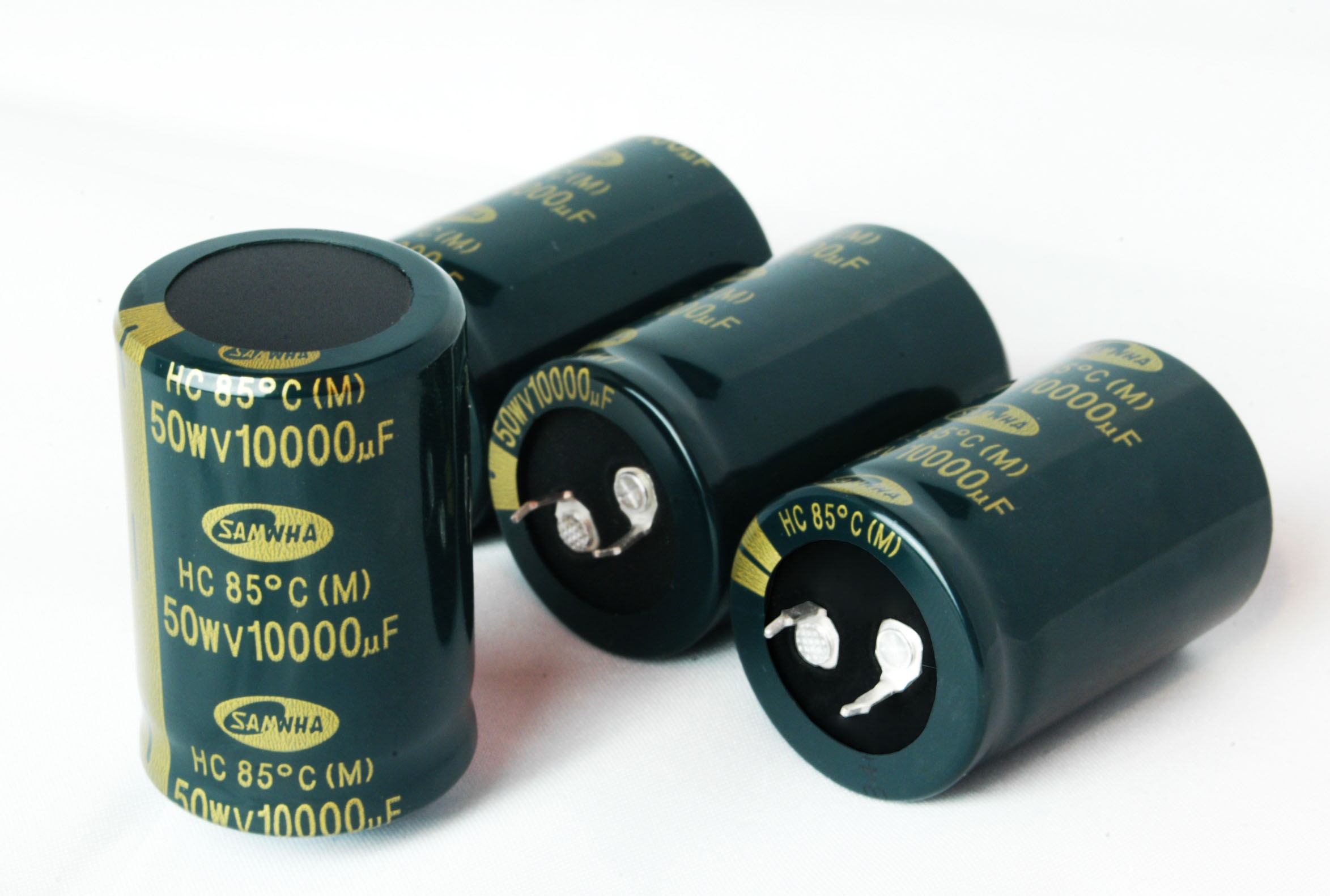 N.4 Condensatori Elettrolitici 50V 10.000 uF Snap-in. 